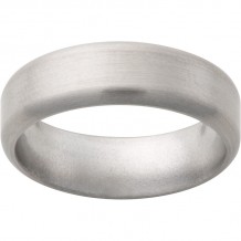 Titanium Round Edge Band with Satin Finish