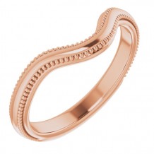 14K Rose Vintage-Inspired Matching Band