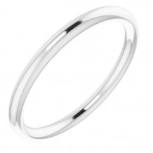 14K White Band