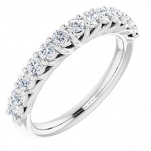 14K White 5/8 CTW Diamond Anniversary Band