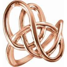 14K Rose Freeform Ring