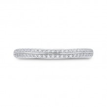 Shah Luxury 14K White Gold Diamond Wedding Band