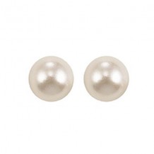 Gems One 14Kt White Gold Pearl (1 Ctw) Earring