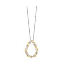 Gems One 10Kt White Yellow Gold Diamond (1/6Ctw) Pendant