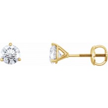 14K Yellow 3/4 CTW Diamond Earrings