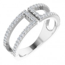 14K White 1/3 CTW Diamond Ring