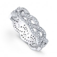 Beverley K 18k White Gold Diamond Band