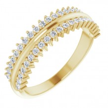 14K Yellow 1/3 CTW Diamond Anniversary Band