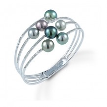 Imperial Pearl 14k White Gold Tahitian Pearl Bracelet