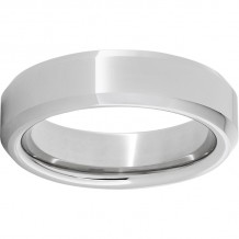 Serinium Beveled Edge Band with a Polish Finish