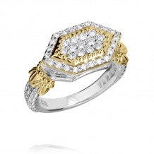 Vahan 14k Gold & Sterling Silver Diamond Ring