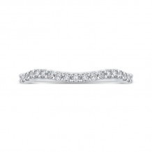 Shah Luxury Round Diamond Wedding Band In 14K White Gold