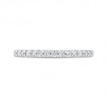 Shah Luxury 14K Two-Tone Gold Round Diamond Half-Eternity Wedding Band