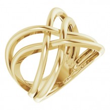 14K Yellow Freeform Ring