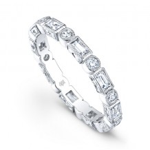 Beverley K 18k White Gold 0.63ct Diamond Stackable Eternity Band