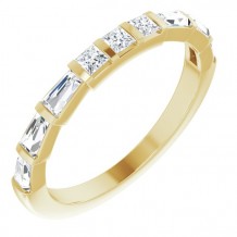 14K Yellow 1/2 CTW Diamond Anniversary Band