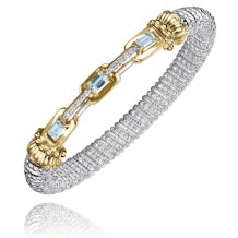Vahan 14k Gold & Sterling Silver Sky Blue Topaz Bracelet