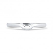 Shah Luxury 14K White Gold Plain Wedding Band