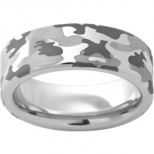 Serinium Pipe Cut Band with Camo Laser Engraving