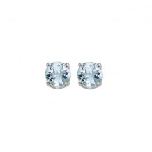 Gems One 14Kt White Gold Aquamarine (1 Ctw) Earring