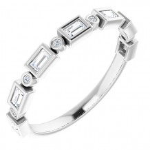 14K White 1/4 CTW Diamond Anniversary Band