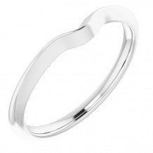 14K White Band