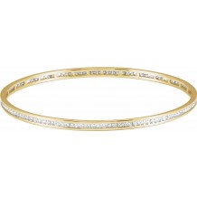 14K Yellow  1 1/2 CTW Diamond Stackable Bangle 8 Bracelet