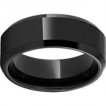 Black Diamond Ceramic Beveled Edge Band