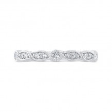 Shah Luxury 14K White Gold Diamond Wedding Band