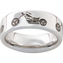 Serinium Pipe Cut Band with Chopper Laser Engraving