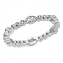 Beverley K 18k White Gold 0.52ct Diamond Stackable Eternity Band