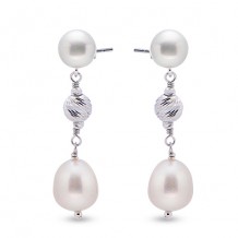 Imperial Pearl Sterling Freshwater Pearl Earrings
