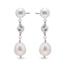 Imperial Pearl Sterling Freshwater Pearl Earrings