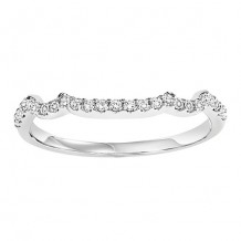 14k White Gold 1/6ct Diamond Wedding Band