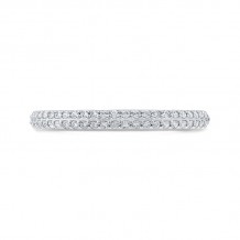 Shah Luxury 14K White Gold Diamond Wedding Band