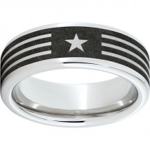 Serinium Pipe Cut Band with American Laser Engraving