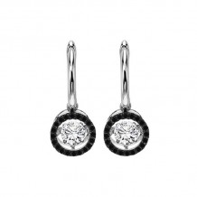 Gems One 14KT White Gold & Diamond Rhythm Of Love Fashion Earrings  - 3/4 ctw