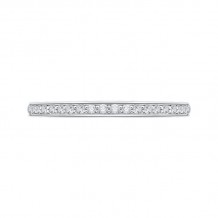 Shah Luxury Round Diamond Half-Eternity Wedding Band In 14K White Gold