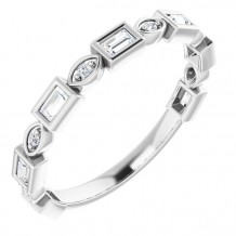 14K White 1/4 CTW Diamond Anniversary Band