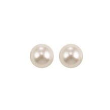 Gems One 14Kt White Gold Pearl (1 Ctw) Earring