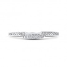 Shah Luxury 14K White Gold Round Diamond Half-Eternity Wedding Band