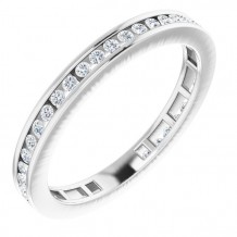 14K White 3/8 CTW Diamond Stackable Ring