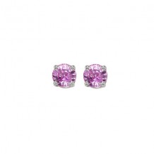 Gems One 14Kt White Gold Pink Sapphire (7/8 Ctw) Earring