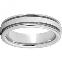 Serinium Rounded Edge Band with Cross-Satin Finish