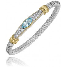 Vahan 14k Gold & Sterling Silver Sky Blue Topaz Bracelet