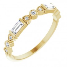 14K Yellow 1/4 CTW Diamond Anniversary Band