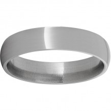 Titanium Domed Band with a Polish Finish