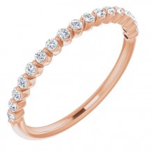 14K Rose 1/4 CTW Diamond Anniversary Band