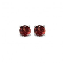 Gems One 14Kt White Gold Garnet (1 Ctw) Earring