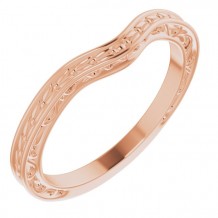 14K Rose Matching Band